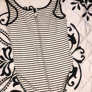 Striped Body Suit